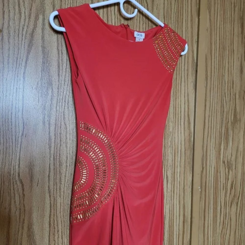 Cache Perfect_4_ Summer Orange/Coral with Gold Embellishments. - Picture 4 of 4